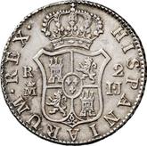 Reverse 2 Reales 1813 M IJ