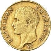 Obverse 20 Francs AN 14 (1805-1806) Q