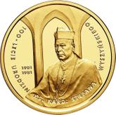 Reverse 200 Zlotych 2001 MW EO 100th centenary of Priest Cardinal Stefan Wyszynski's birth