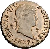 Obverse 2 Maravedís 1827