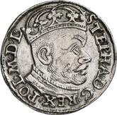 Obverse 3 Groszy (Trojak) 1584 Large head