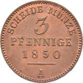 Reverse 3 Pfennig 1850 A