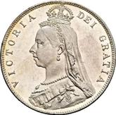 Obverse Halfcrown 1890 JEB Jubilee Head
