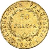 Reverse 20 Francs 1806 I