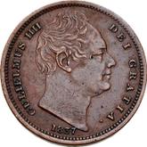 Obverse Half Farthing 1837