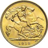 Reverse Half Sovereign 1915 M