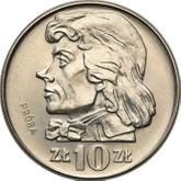 Reverse 10 Zlotych 1966 MW Pattern 200th Anniversary of the Death of Tadeusz Kosciuszko
