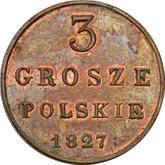 Reverse 3 Grosze 1827 FH