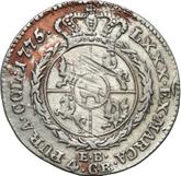 Reverse 1 Zloty (4 Grosze) 1775 EB