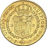 Reverse 2 Escudos 1788 S C