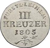Reverse 3 Kreuzer 1805 L