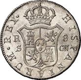 Reverse 8 Reales 1808 S CN