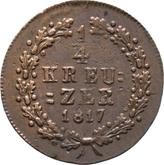 Reverse 1/4 Kreuzer 1817 L