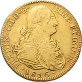 Obverse 8 Escudos 1816 So FJ