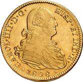 Obverse 4 Escudos 1808 Mo TH