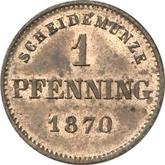 Reverse 1 Pfennig 1870