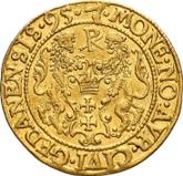 Reverse Ducat 1595 Danzig