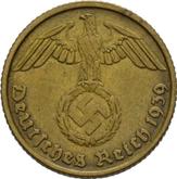 Reverse 10 Reichspfennig 1939 B
