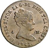 Obverse 4 Maravedís 1843