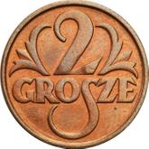 Reverse 2 Grosze 1928 WJ
