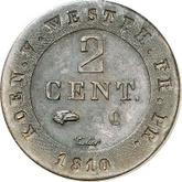 Reverse 2 Centimes 1810 C
