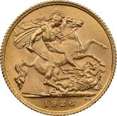 Reverse Half Sovereign 1926 SA