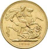 Reverse Sovereign 1896 S Veiled head