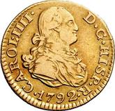 Obverse 1/2 Escudo 1792 M MF