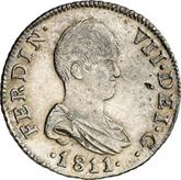 Obverse 2 Reales 1811 C SF