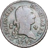 Obverse 4 Maravedís 1789