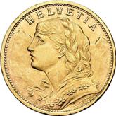 Obverse 20 Francs 1916 B Vreneli