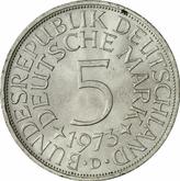Obverse 5 Mark 1973 D