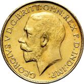 Obverse Sovereign 1914 M