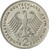 Reverse 2 Mark 1974 F Theodor Heuss