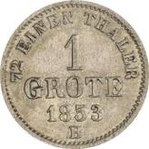 Reverse 1 Groten 1853 B