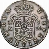 Reverse 8 Reales 1773 M PJ