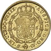 Reverse 4 Escudos 1775 S CF