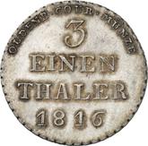 Reverse 1/3 Thaler 1816
