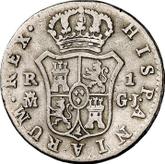 Reverse 1 Real 1818 M GJ