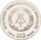 Reverse 20 Mark 1970 Friedrich Engels