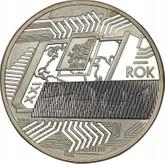 Reverse 10 Zlotych 2001 MW RK Year 2001