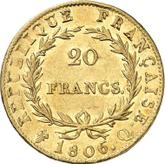 Reverse 20 Francs 1806 Q