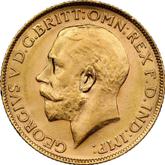 Obverse Sovereign 1925 M