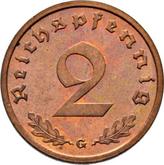Obverse 2 Reichspfennig 1937 G