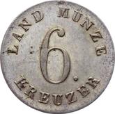 Reverse 6 Kreuzer 1836