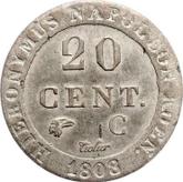 Reverse 20 Céntimos 1808 C