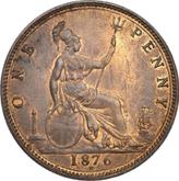 Reverse Penny 1876 H