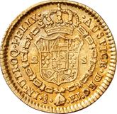 Reverse 2 Escudos 1814 So FJ