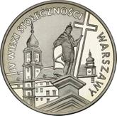 Reverse 20 Zlotych 1996 MW RK 400th Anniversary - Warsaw as Capital City