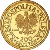 Obverse 200 Zlotych 2000 MW NR 1000 years of Wroclaw